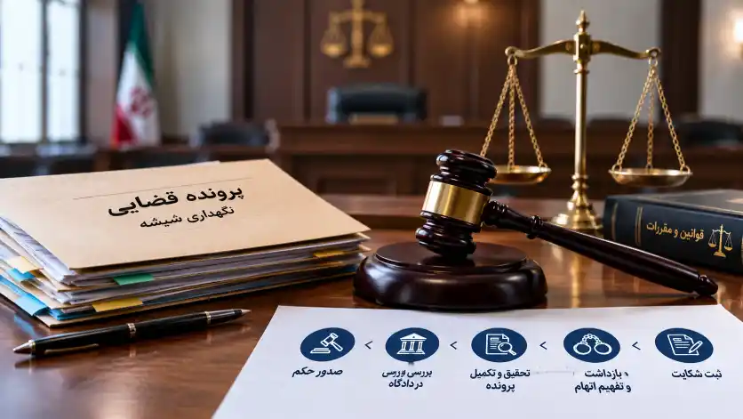 مراحل رسیدگی پرونده شیشه