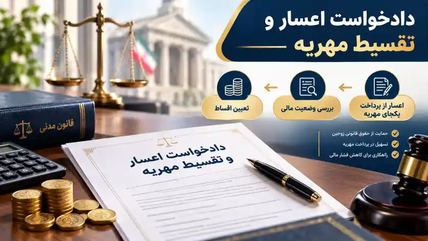 دادخواست اعسار و تقسیط مهریه